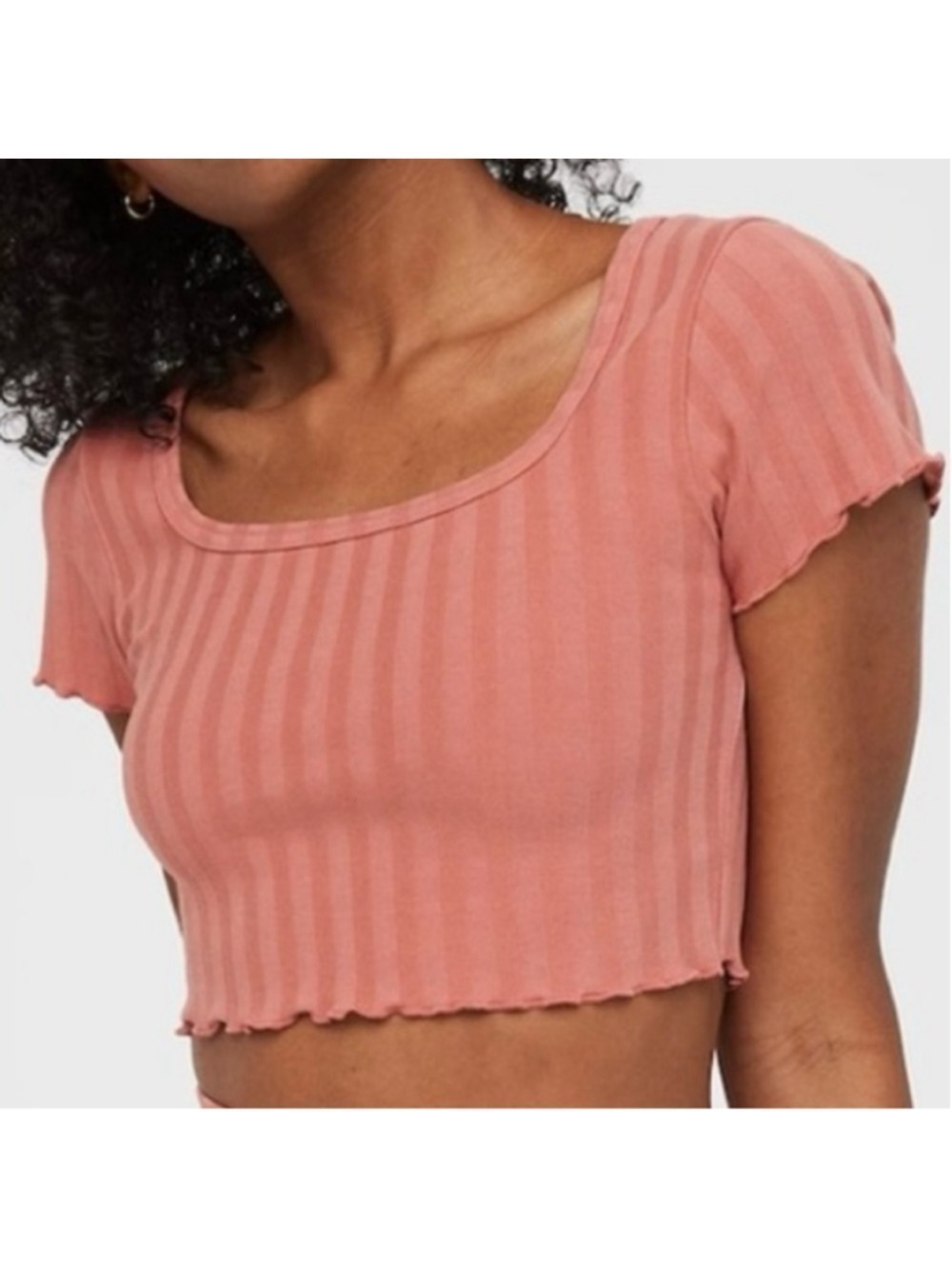 Offline By Aerie OG Groove Crop Tee XS Twilight Ribbed Flattering Cropped NWT